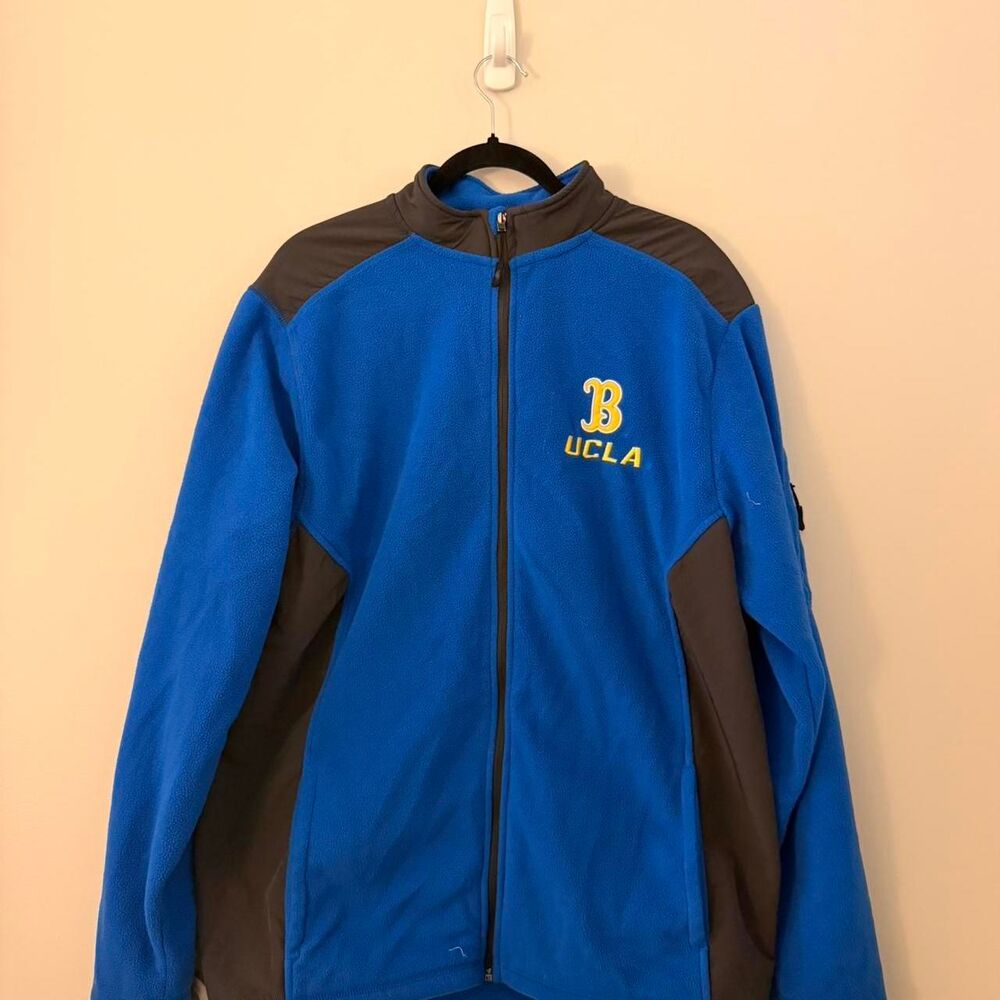 UCLA Bruins VINTAGE blue fleece zip up jacket Size XL